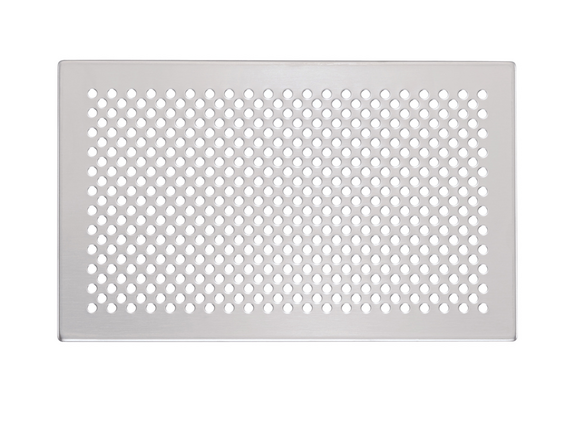 Zehnder_CSY_ComfoGrid CLD_Design_grilles_Pisa_CLD_stainless_steel Rendering Zehnder ComfoGrid CLD Comfortable indoor ventilation Front view