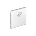Rendering Zehnder ComfoSpot 50 Comfortable indoor ventilation Angled view